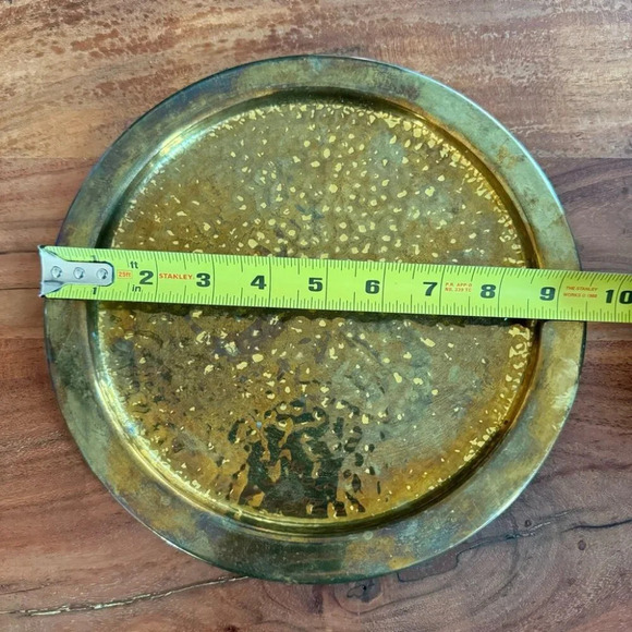 Old Antique Brass Tray Made In England Nestor - Picture 2 of 7